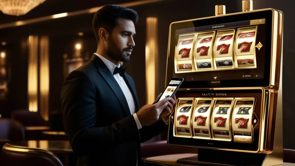 Bestandsspieler prüft einen Bonus auf dem Casino-Bildschirm