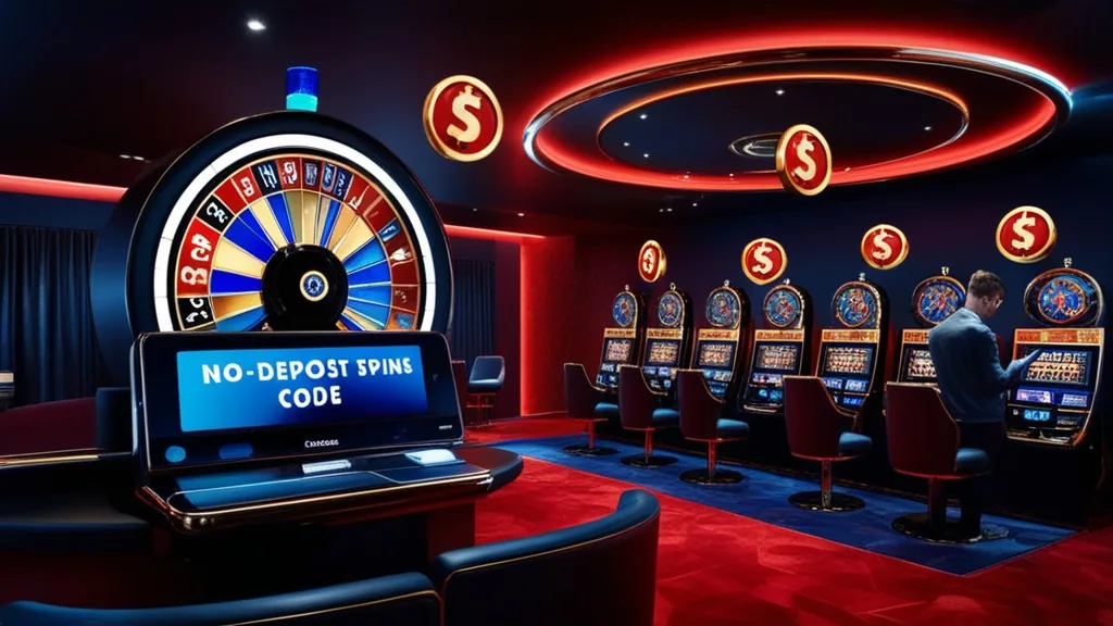 No-Deposit-Bonus und Freispiele im dunklen Casino-Setting